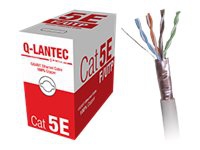ALANTEC Q-LANTEC - Samlet kabel - 305 m - foliebelagt uskjermet tvinnet kabelpar (F/UTP) - CAT 5e - solid - lysegrå