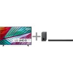 LG UR76 75" 4K LED TV + LG S90QY 5.1.3 Dolby Atmos Soundbar -tuotepaketti