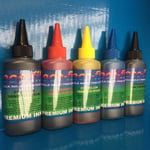 5x100ml ECO-FILL Printer Refill Ink Bottles Epson Expression XP 510 520 600 605