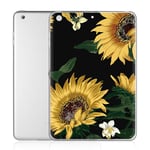 Yoedge Case Compatible for Apple iPad Mini 4/5-Cover Silicone Soft Clear with Design Print Cute Pattern Antiurto Shockproof Back Protective Tablet Cases for Apple iPad Mini 4/5, Sunflower