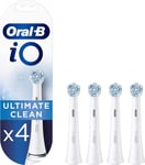 Oral-B iO Ultimate Clean Electric Toothbrush Head, Twisted & Angled 4 Pack 