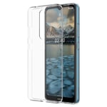 Nokia Transparent Phone Case Designed for Nokia 2.4, Protective Cover, Shockproof, Rounded Edges for Screen Protection, Clear