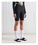 Superdry Womens Limited Edition Sdx Jacquard Mesh Shorts - Black Nylon - Size X-Small/Small