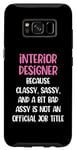 Coque pour Galaxy S8 Designer d'intérieur drôle, designer d'intérieur féminin