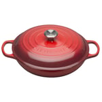 Le Creuset Signature Cast Iron Shallow Casserole Dish - 30cm - Cerise