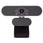 Jia Hu 1Pc HD USB pour ordinateur portable Webcam avec mise au point automatique Microphone de réduction du bruit