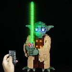 MBKE LED Light Set for Lego 75255 Star Wars Yoda, Remote Control Lighting Kit Compatible with Lego 75255