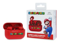 OTL Technologies Super Mario TWS Bluetooth Wireless Earpods & Charge Case Red