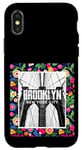 iPhone X/XS Enjoy Cool Floral Brooklyn Bridge New York City USA Skyline Case