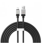 USB - Lightning 2.4A 2m kabel Baseus CoolPlay - svart