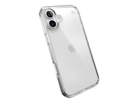Speck Presidio Perfect-Clear - Baksida Till Mobiltelefon - Hård Polykarbonat, Mjuk Termoplastisk Polyuretan (Tpu) - Klar - För Apple Iphone 16 Plus