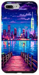 iPhone 7 Plus/8 Plus New York River View Retro Pixel Art Case