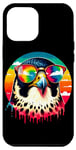 Coque pour iPhone 13 Pro Max Cool Tie Dye Lunettes de soleil Faucon pèlerin Illustration oiseau