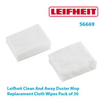 Leifheit Clean And Away Duster Mop Replacement Cloth Wipes Pack of 30 56669