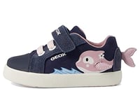 Geox Baby B Kilwi Girl Sneaker, Navy Pink, 3.5 UK Child