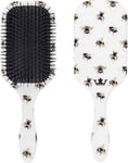 Denman Tangle Tamer Ultra (Bee) Detangling Paddle Brush For Curly Hair And Blac