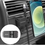 Dudao self-adhesive Universal Magnetic Car Mount Phone Holder for Dashboard cable organizer - Svart (F11s)