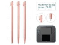 3 x PINK Stylus Pens for Nintendo 2DS Console Plastic Replacement Parts Pen