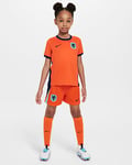 Netherlands 2024 Stadium Home Younger Kids' Nike Football Replica 3-Piece Kit