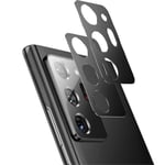 Beckura 2pcs Phone Metal Slim Camera Lens Protector Film Cover, Protecteur de matériau en Alliage d'aluminium, pour Samsung S21 S21 + S21ultra (Noir, S21+)