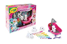 CRAYOLA Washimals Colour and Wash Pets Playset - Creative Colouring Crafts Kit, Gift Set with Washable Marker Pens