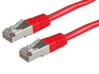 ROLINE Câble LAN avec Ethernet | cordon réseau RJ 45 | Cat 5e | pour Switch • Routeur • Modem | rouge 3,0 m