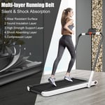 2-in-1 Folding Electric Fitness Treadmill w/LED Display Bluetooth Speaker Home