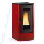 Extraflame 1287400 Poêle à Granulés 10kW Dahiana 5.0 Bordeaux 5 Étoiles