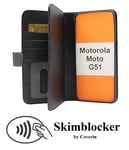 Skimblocker XL Wallet Motorola Moto G51 (Svart)