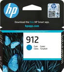 HP 912 Cyan original ink cartridge for HP Officejet Pro 8022 8023 8024
