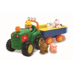 Traktor med vogn og dyr Happy Baby