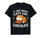 Chocolate Lover Cat Funny Saying Sweet Food T-Shirt
