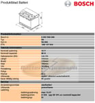 Bosch 12V 60Ah S4006 - Startbatteri
