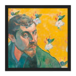 Paul Gauguin Self Portrait Les Miserables Cropped Square Framed Wall Art Print Picture 16X16 Inch