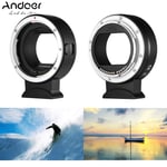 Andoer EF-EOSR Auto Focus Camera Lens Adapter Ring to Canon EOS R RF Mount D5V0
