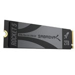 SABRENT Rocket 5 M.2 NVMe SSD 2TB PCIe GEN 5, 14Gbps X4 Internal Solid State Drive, 2280 Gaming Performance Hard Drive, Backward Compatible (SB-RKT5-2TB)