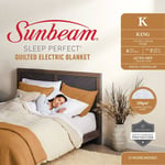 Sunbeam Sleep Perfect Quilted KING Electric Blanket BLQ5471