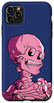 Coque pour iPhone 11 Pro Max Van Gogh Line Art, Tête de squelette