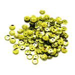 Lime Green Cupped Acrylic Loose Sequins 6-7mm Pack of 30g