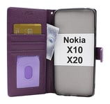 New Standcase Wallet Nokia X10 / Nokia X20 (Lila)