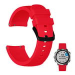 Garmin Vivomove Luxe / Vivomove 3 / Vivomove Style / Venu twill silicone watch band - Red