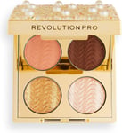 Revolution Beauty London Pro, Ultimate, Eye Quad, Eyeshadow Palette, Diamonds an