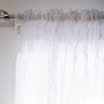 Habitat Sheer Bird Net Pencil Pleat Curtains - White Width 240Cm X Drop 137Cm