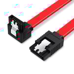 Vention Sata 3.0 Câble de données 7 broches Super Speed SSD HDD Sata III Disque dur a angle droit pour carte mere ASUS Gigabyte MSI 0,5 m, Red- 0,5 m