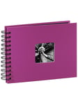Hama "Fine Art" Spiral Album 24 x 17 cm 50 Black Pages pink