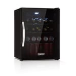 Fridge Refrigerator Mini Fridge Mini Bar Beverage Cooler 60L Glass Door Black