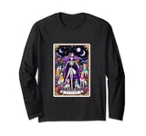 The Dog Mom Tarot Card Funny Skeleton Halloween Occult Magic Long Sleeve T-Shirt