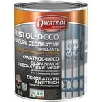 Owatrol - Peinture décorative antirouille rustol deco micace DB703 Dark Grey 2.5 litres - DB703 Dark Grey