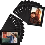 15-pack svarta magnetiska fotoramar för kylskåp - för foton 10 x 15 cm / 4 x 6 tum - fotoramscollage för kylskåp/frys & Single Color