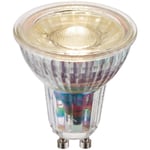 5.5W GU10 LED Bulb - Warm White - Dimmable Light Bulb - Clear Glass LED Lamp